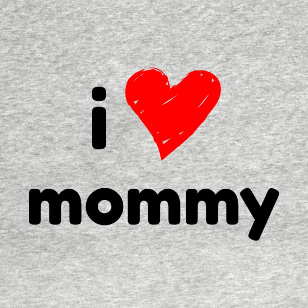 I heart love mommy - Baby Kids Onesie by Tees_N_Stuff